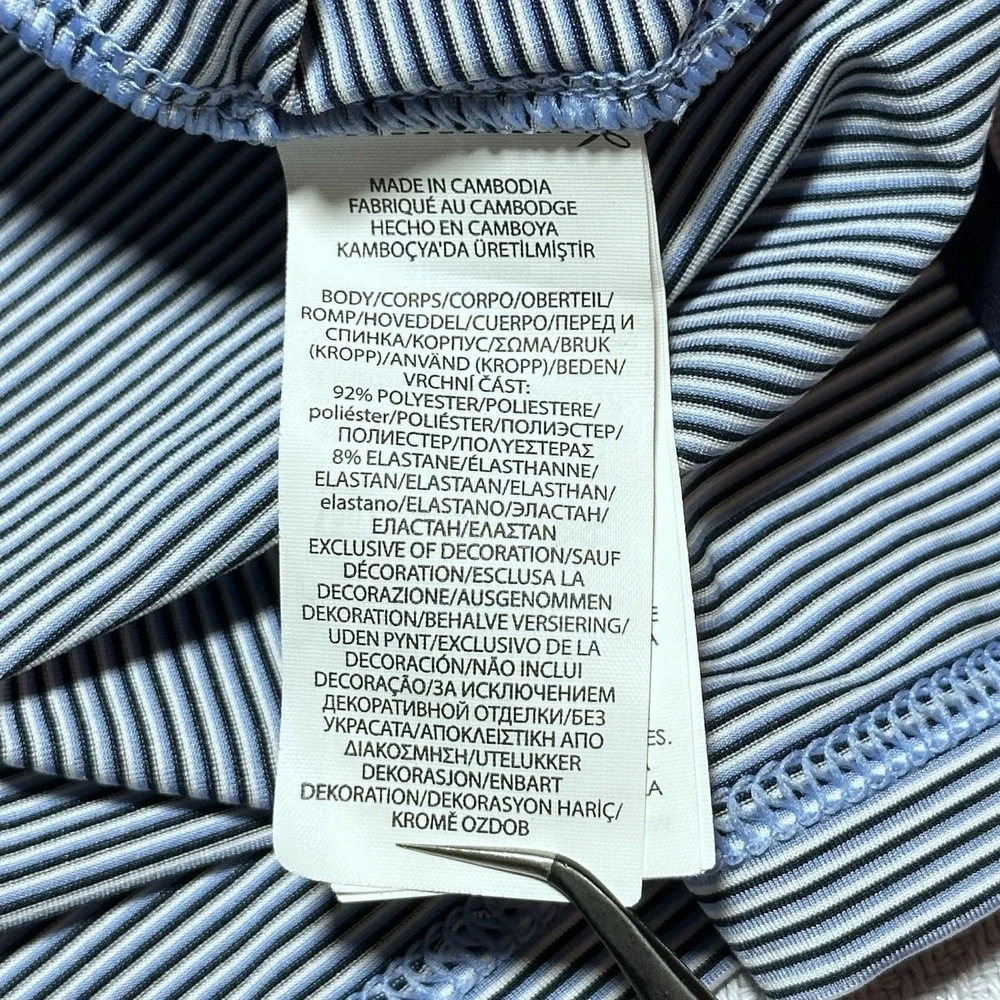 RLX Ralph Lauren Golf Polo Shirt Mens Large Performance Striped Big Foot CC - Picture 6 of 10